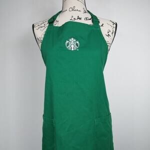 Starbucks Apron Green Authentic Adult One Size Workwear Employee Uniform
